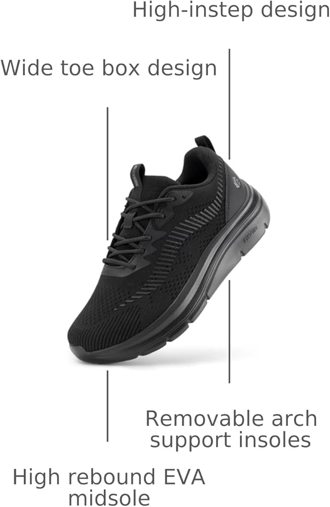 Amazon.com | FitVille Men's Walking Shoes Wide Width